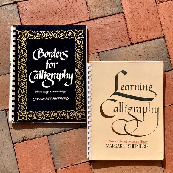 2 Learning Calligraphy Decorated Page Borders Margaret Shepherd Printmaking - Picture 1 of 16